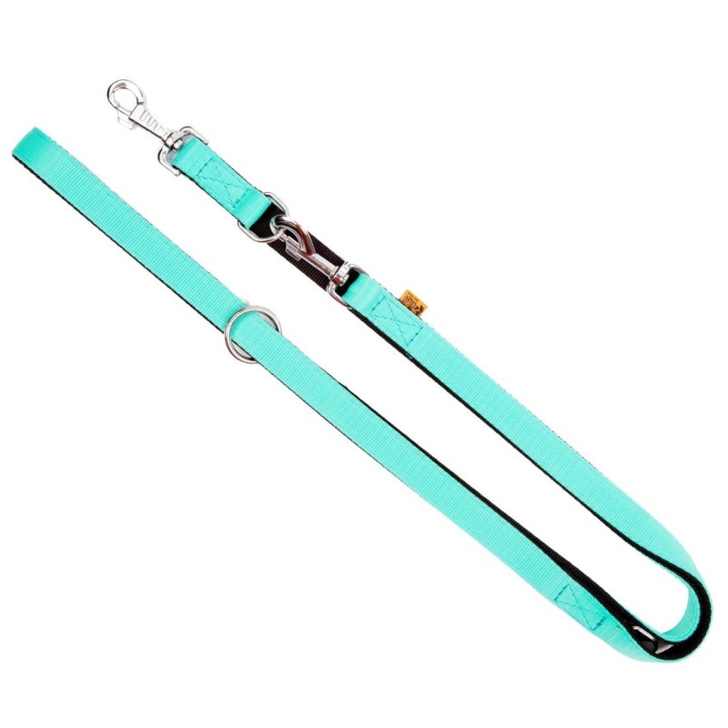 DINGO Smycz przedłużana Extra Energy - miętowa 2,5cm x 220cm