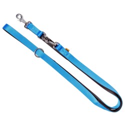 DINGO Smycz przedłużana Extra Energy - niebieska 1,6cm x 220cm