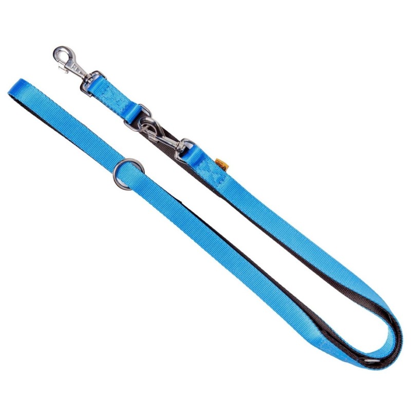 DINGO Smycz przedłużana Extra Energy - niebieska 1,6cm x 220cm