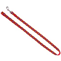 DINGO Smycz pojedyncza Winnetou - czerwona 2,5 x 120 cm 