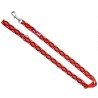 DINGO Smycz przedłużana Winnetou - czerwona 2cm x 120-220cm