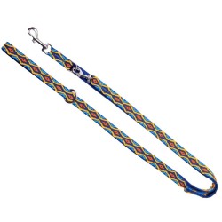 DINGO Smycz przedłużana Winnetou - niebieska 1cm x 120-220cm