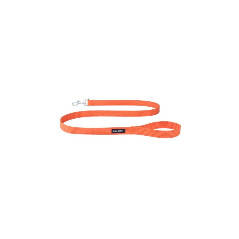AMIPLAY Smycz Cotton - Pomarańczowa S