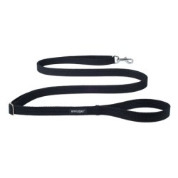 AMIPLAY Smycz regulowana Easy Fix Cotton - Czarna S