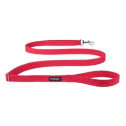 AMIPLAY Smycz regulowana Easy Fix Cotton - Czerwona M