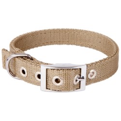 DINGO Obroża Extra z taśmy - khaki 2,0cm x 50cm (33-41cm)