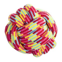 DINGO Piłka Parrot pleciona ze sznura 7cm