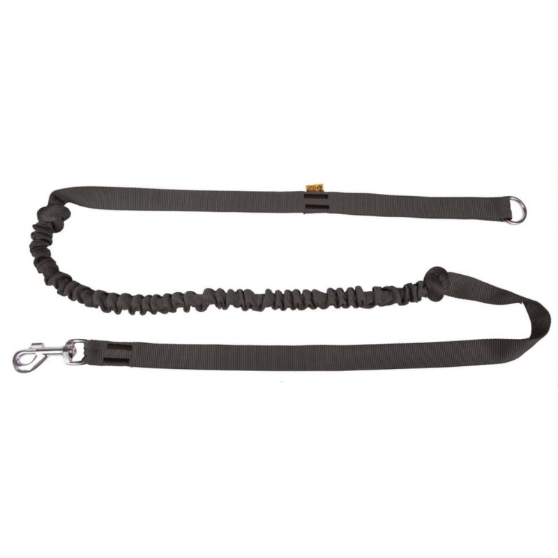 DINGO Smycz do biegania z amortyzatorem - czarna