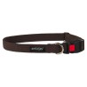 AMIPLAY Obroża regulowana z blokadą Cotton - Brązowa M (35-50 x 2cm)