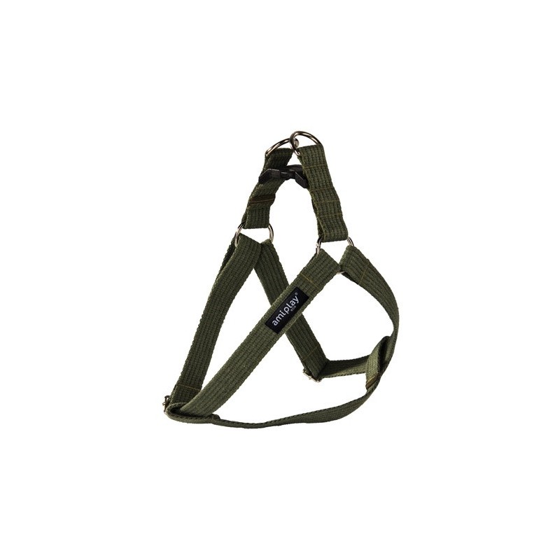 AMIPLAY Szelki regulowane Cotton - Khaki XXL