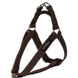 AMIPLAY Szelki regulowane Cotton - Brązowe XL