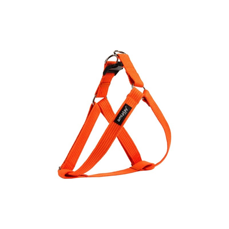 AMIPLAY Szelki regulowane Cotton - Pomarańczowe XL