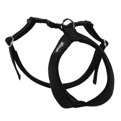 AMIPLAY Szelki regulowane Grand Soft Cotton - Czarne XXL