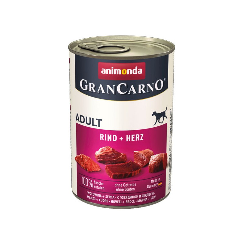 ANIMONDA GranCarno Adult wołowina i serca 400g 6x 400g