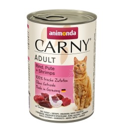 ANIMONDA Carny Adult - Wołowina, Indyk i krewetki 400g 24x 400g