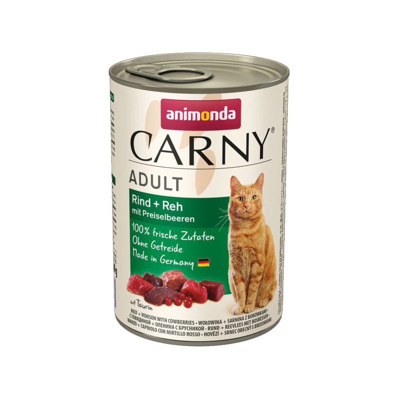 ANIMONDA Carny Adult - Wołowina, sarnina z borówkami 400g 400g