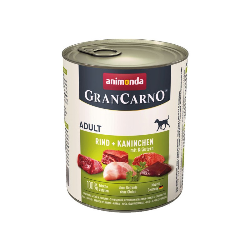 ANIMONDA GranCarno Adult królik w ziołach 800g 24x 800g