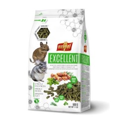 VITAPOL Excellent - Pełnoporcjowa karma dla szynszyli i koszatniczki 500g