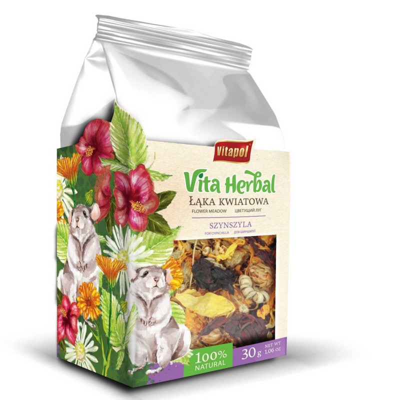 VITAPOL Łąka kwiatowa dla Szynszyli 30g
