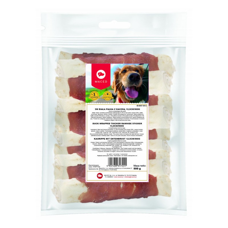 MACED Pałka biała z kaczką 12,5 cm / 500g