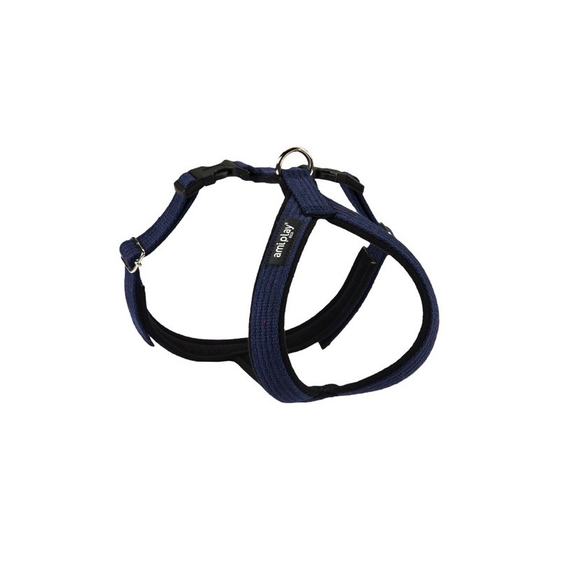 AMIPLAY Szelki regulowane Grand Soft Cotton - Granatowe L