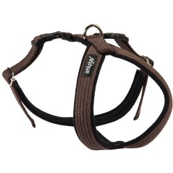 AMIPLAY Szelki regulowane Grand Soft Cotton - Brązowe XXL