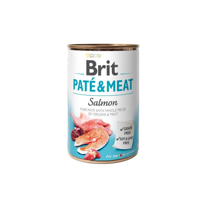 BRIT Paté & Meat Salmon 12x 800g