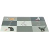 TRIXIE Podkładka pod miski dla kota Patchwork 44 x 28cm - szara