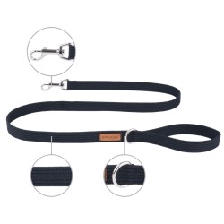 AMIPLAY Smycz Cotton - Czarna L