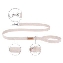 AMIPLAY Smycz Cotton - Beżowa XL