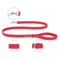 AMIPLAY Smycz Cotton - Czerwona S