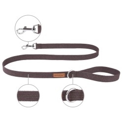 AMIPLAY Smycz Cotton - Brązowa M