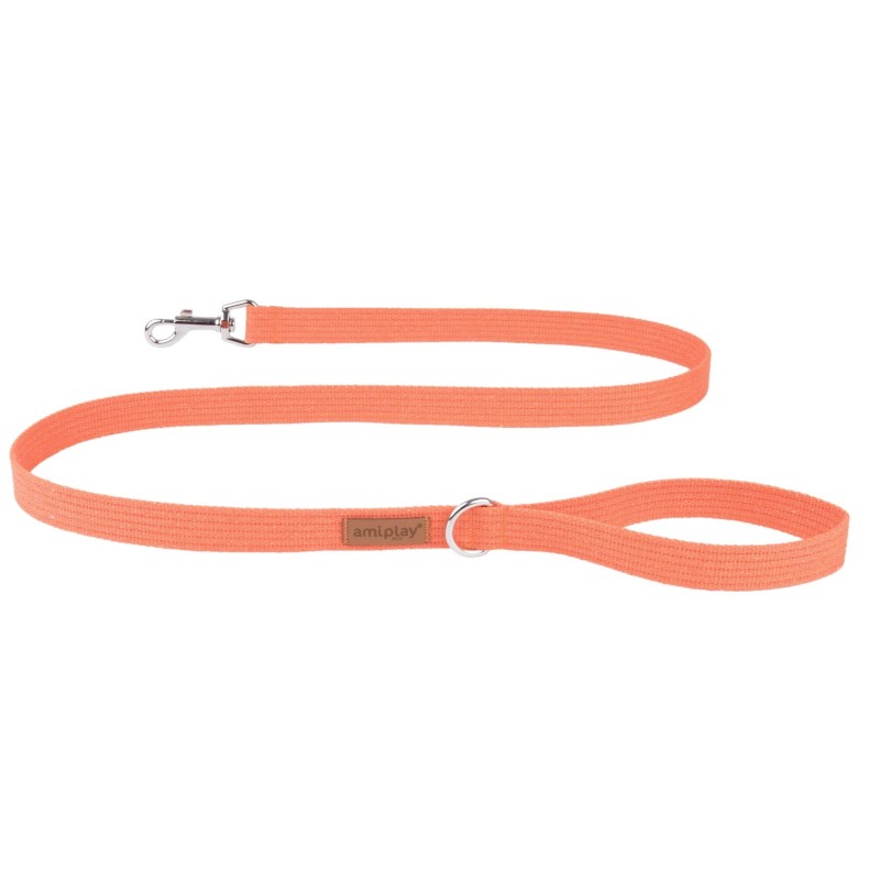 AMIPLAY Smycz Cotton - Pomarańczowa S