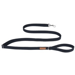 AMIPLAY Smycz regulowana Easy Fix Cotton - Czarna S