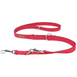 AMIPLAY Smycz regulowana 6 in 1 Cotton - Czerwona M