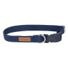 AMIPLAY Obroża regulowana Cotton - Granatowa S (28-40 x 1,5cm)