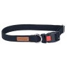 AMIPLAY Obroża regulowana z blokadą Cotton - Czarna M (35-50 x 2cm)