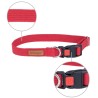 AMIPLAY Obroża regulowana z blokadą Cotton - Czerwona S (28-40 x 1,5cm)