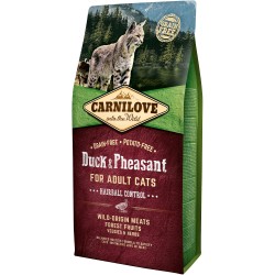 CARNILOVE CAT Grain-Free Duck and Pheasant Hairball Control - Kaczka i bażant 400g