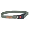 AMIPLAY Obroża regulowana z blokadą Cotton - Khaki S (28-40 x 1,5cm)
