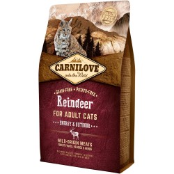 CARNILOVE CAT Grain-Free Reindeer Energy and Outdoor - Renifer 2x 6kg