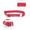 AMIPLAY Obroża półzaciskowa Cotton - Czerwona M (26-40 cm x 2 cm)