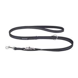 AMIPLAY Smycz regulowana 6 in 1  Reflective 100-200 cm - Czarna L