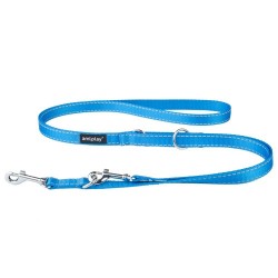 AMIPLAY Smycz regulowana 6 in 1 Reflective 100-200 cm - Niebieska M