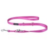 AMIPLAY Smycz regulowana 6 in 1 Reflective 100-200 cm - Różowa M