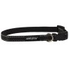 AMIPLAY Obroża regulowana Reflective - Czarna S (20-35 x 1cm)