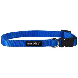 AMIPLAY Obroża regulowana Reflective - Niebieska XL (45-70 x 2,5cm)