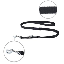 AMIPLAY Smycz regulowana 6 in 1 Basic - Czarna L