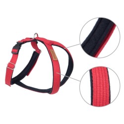 AMIPLAY Szelki regulowane Grand Soft Cotton - Czerwone L