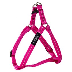AMIPLAY Szelki regulowane Reflective - Różowe XL